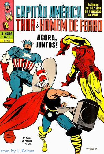Download de Revista  Capitão América, Thor e Homem de Ferro (A Maior - série 1) - 01