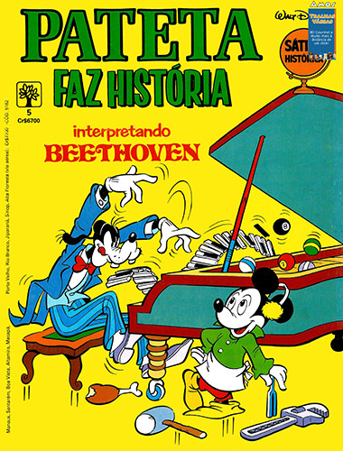 Download de Revista  Pateta Faz História interpretando... 05 : Beethoven