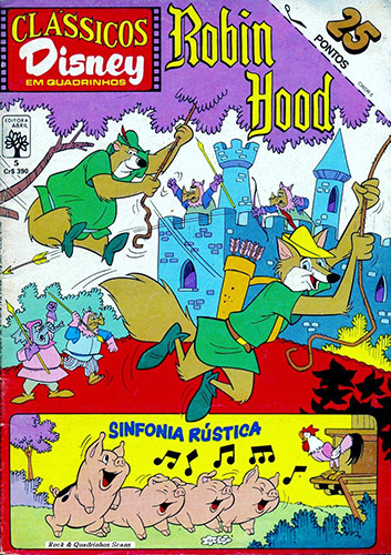 Download de Revista  Clássicos Disney em Quadrinhos (1983-85) - 05 : Robin Hood & Sinfonia Rústica