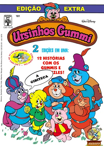 Download de Revista  Edição Extra - 181 : Ursinhos Gummi & Wuzzles